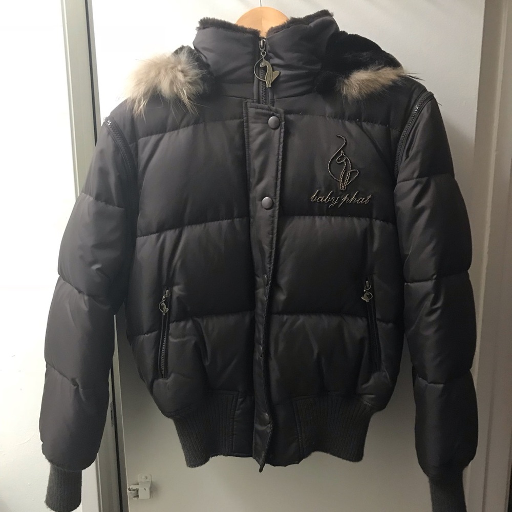 Brown Baby Phat snow/ puffer jacket